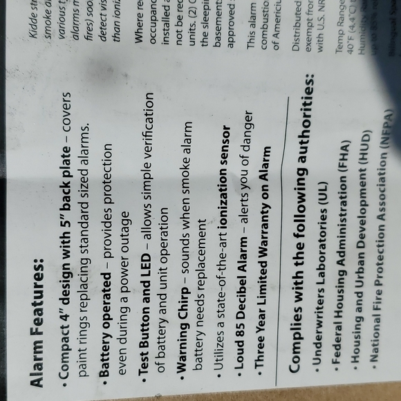 Lot 6 Kiddie Smoke Alarm Bundle 9v Batteries Included FRESH 2022! NIP New NIB - Picture 6 of 6